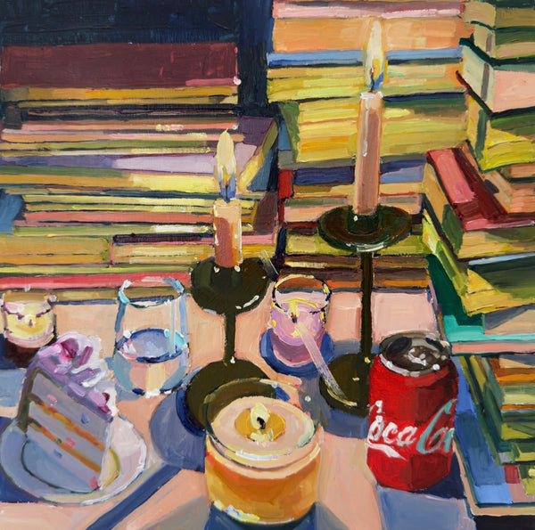 Candles, FunFetti and books