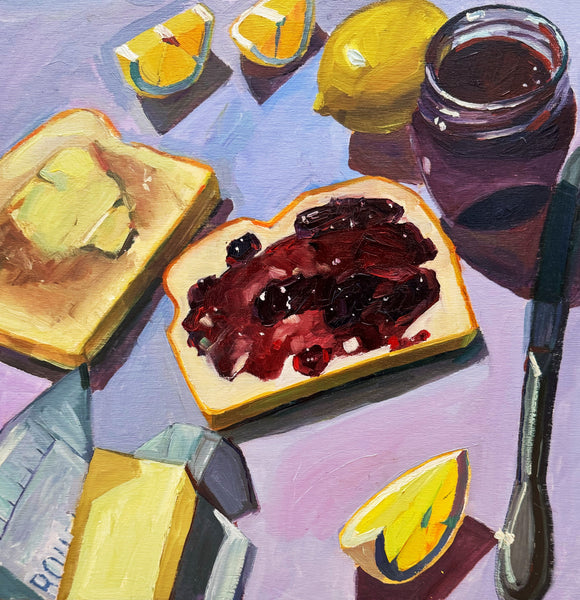 Buttered and Jam Toast